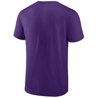 Men's Purple James Madison Dukes Stacked Mascot T-Shirt