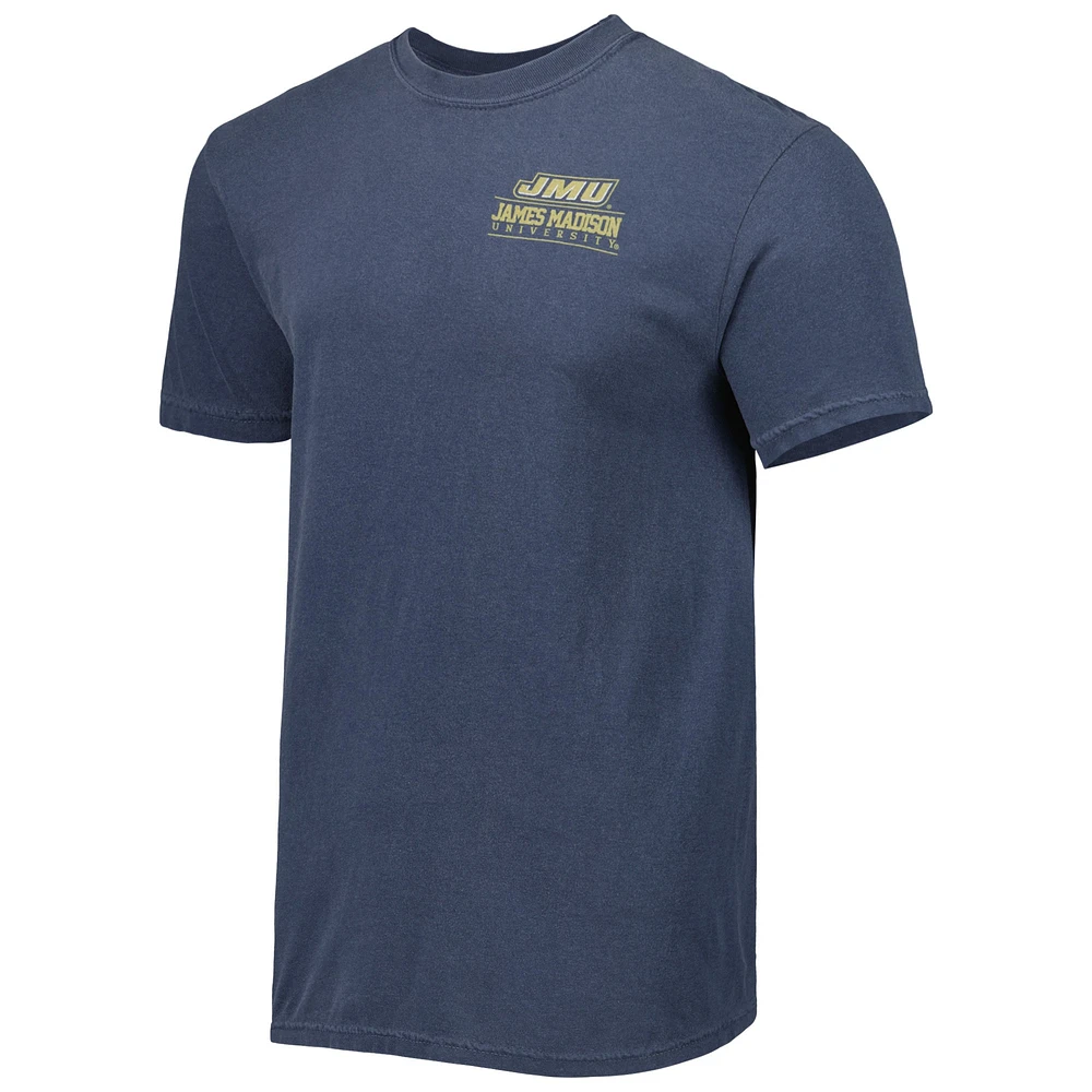 Men's Steel James Madison Dukes Logo Campus Icon T-Shirt