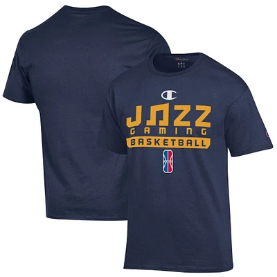 Unisex Champion  Navy Jazz Gaming On-Court 2K League Authentic Practice T-Shirt