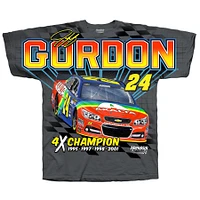 T-shirt pour homme de la collection Hendrick Motorsports Team, Jeff Gordon, quadruple champion Axalta Legend, anthracite