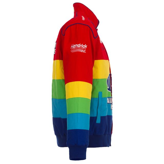 JH Design Veste d'uniforme en sergé Jeff Gordon rouge/bleu pour homme