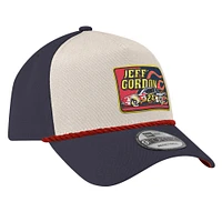 Men's New Era Stone/Navy Jeff Gordon 9FORTY Rope Adjustable Hat