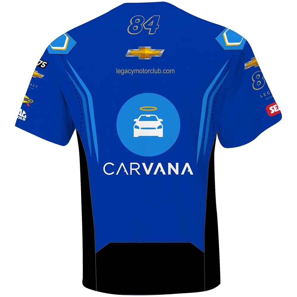 Men's LEGACY Motor Club Team Collection Blue Jimmie Johnson Carvana Sublimated Uniform T-Shirt