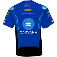 Men's LEGACY Motor Club Team Collection Blue Jimmie Johnson Carvana Sublimated Uniform T-Shirt