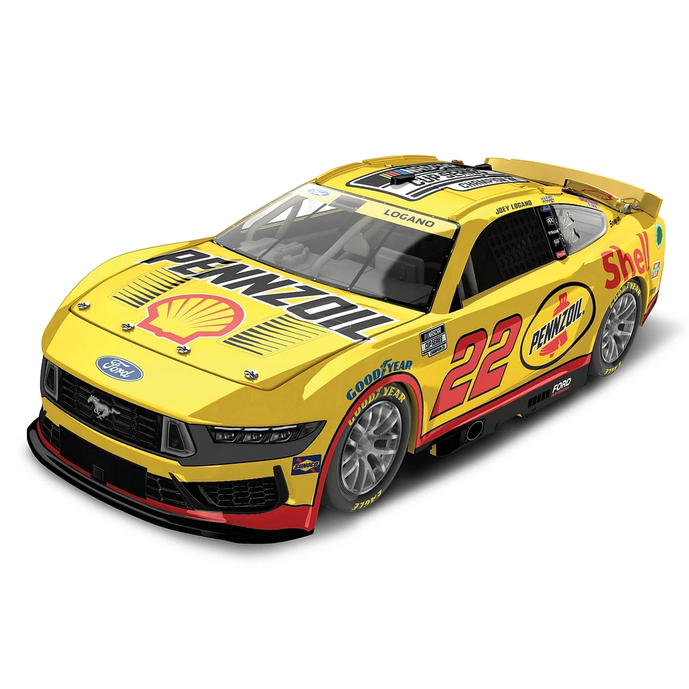Action Racing  Joey Logano #22 Shell-Pennzoil Three-Time NASCAR Cup Series Champion 1:64 Regular Paint Die-Cast Ford Mustang