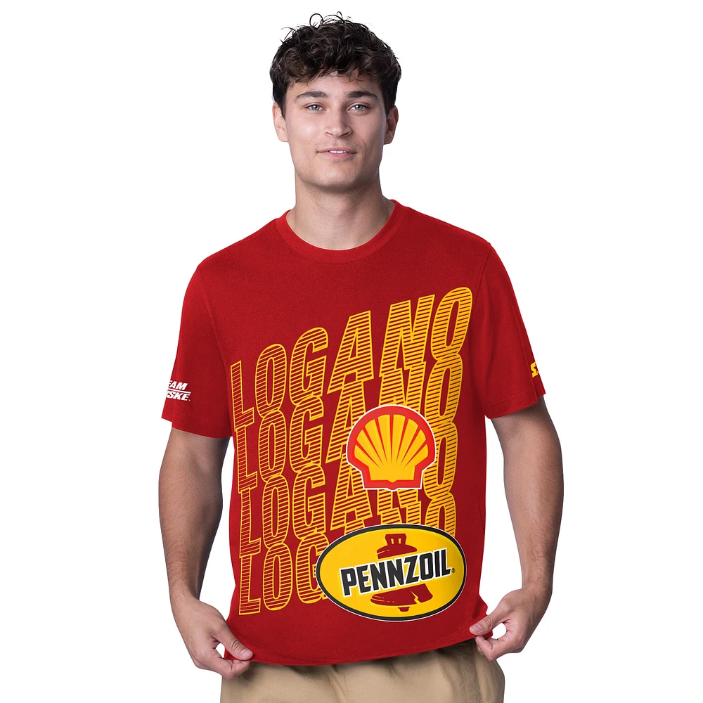 T-shirt à manches courtes All-STAR pour homme Logano R Shell Pennzoil F24 STARTER V100072 TEEMENSCR 6S460138 #7