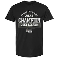 Men's Team Penske Black Joey Logano 2024 NASCAR Cup Series Champion Pit Road T-Shirt