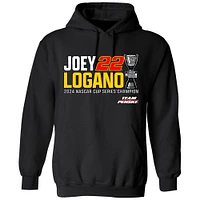 Men's Team Penske Black Joey Logano 2024 NASCAR Cup Series Champion Pullover Hoodie