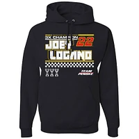 Men's Team Penske Black Joey Logano Three-Time NASCAR Cup Series Champion Pullover Hoodie