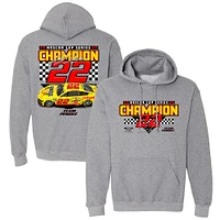 Men's Team Penske Gray Joey Logano 2024 NASCAR Cup Series Champion Pullover Hoodie