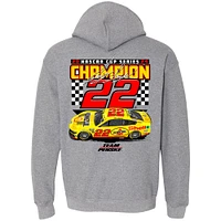 Men's Team Penske Gray Joey Logano 2024 NASCAR Cup Series Champion Pullover Hoodie