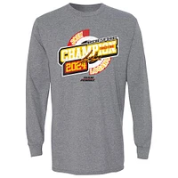 Men's Team Penske Heather Charcoal Joey Logano Three-Time NASCAR Cup Series Champion Speed Long Sleeve T-Shirt