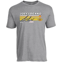 Men's Team Penske Heather Gray Joey Logano Hot Lap T-Shirt