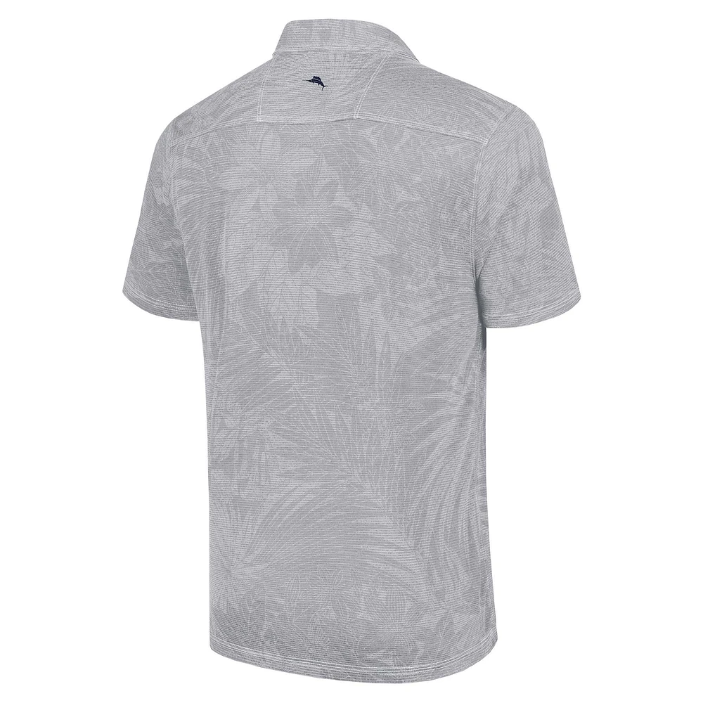 Polo Tommy Bahama gris Joey Logano Santiago Paradise pour hommes