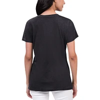 Women's G-III 4Her by Carl Banks Black Joey Logano Key Move V-Neck T-Shirt