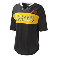 Women's Touch Black Joey Logano Lead Off Henley T-Shirt