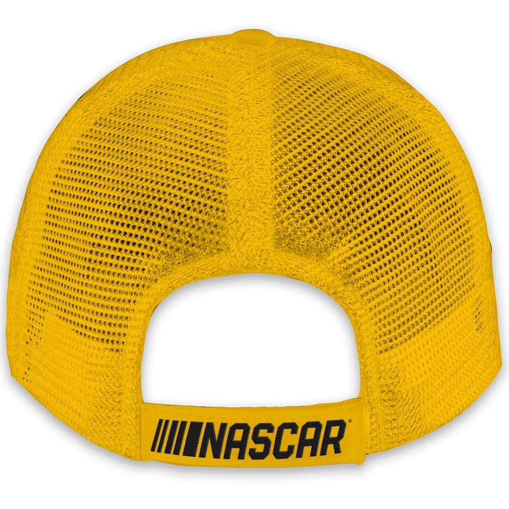 Youth Checkered Flag Sports Yellow Joey Logano Shell-Pennzoil Adjustable Trucker Hat