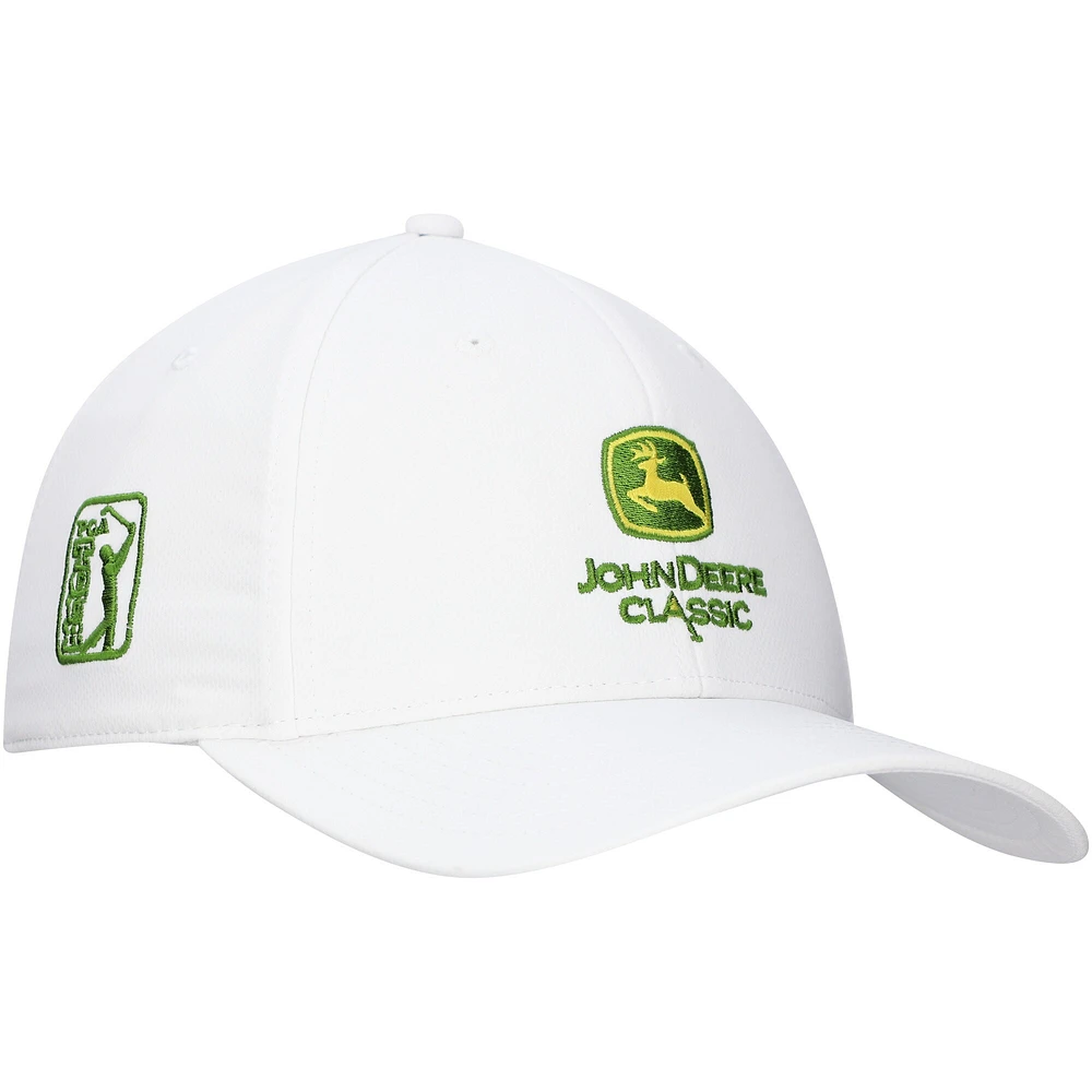 Men's Ahead White John Deere Classic Stratus AeroSphere Tech Adjustable Hat