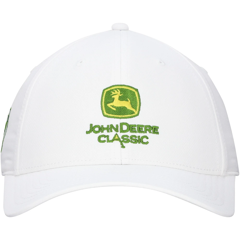 Men's Ahead White John Deere Classic Stratus AeroSphere Tech Adjustable Hat