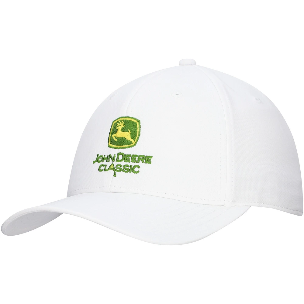 Men's Ahead White John Deere Classic Stratus AeroSphere Tech Adjustable Hat