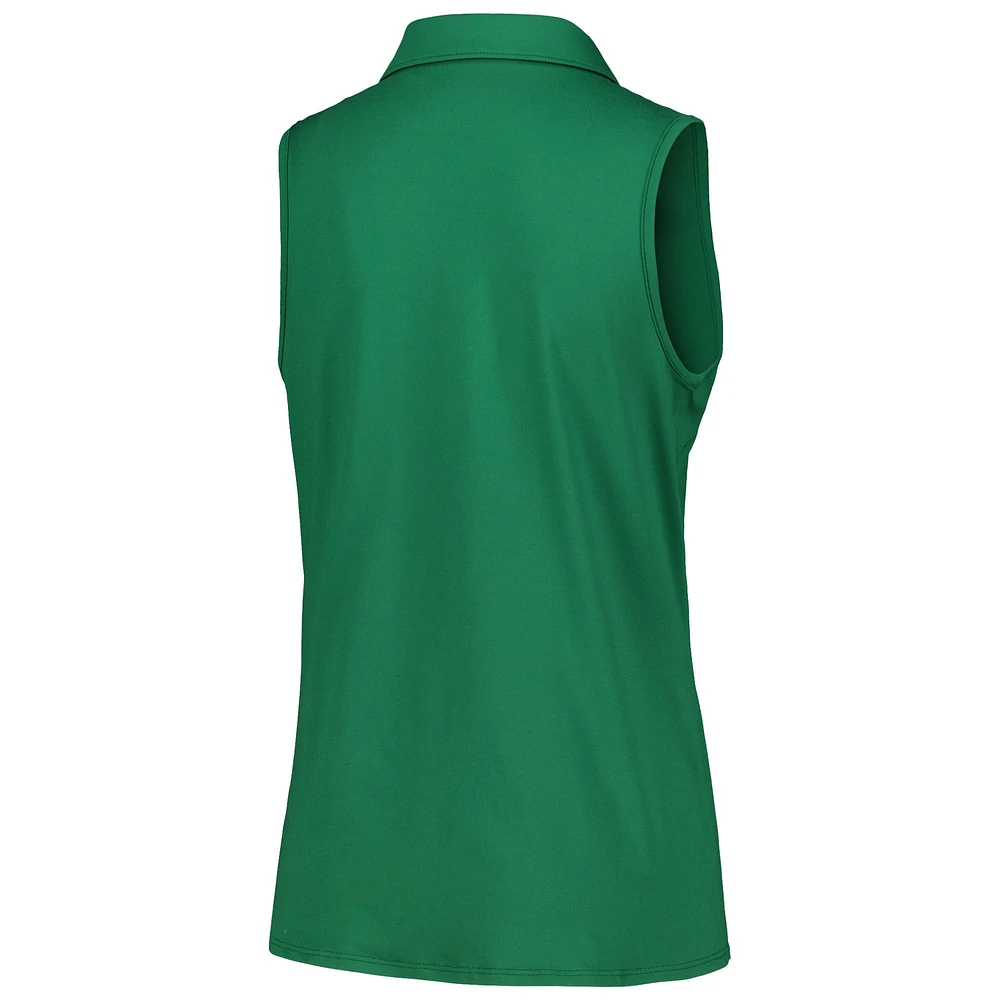 Women's Puma Green John Deere Classic CLOUDSPUN Piped Sleeveless Polo