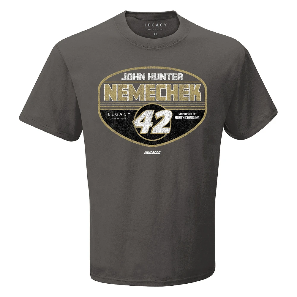 Men's LEGACY Motor Club Team Collection  Charcoal John Hunter Nemechek Tailgate T-Shirt
