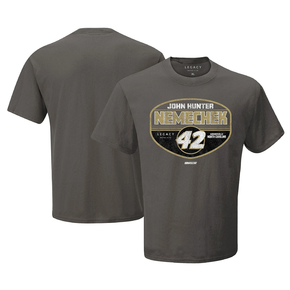 Men's LEGACY Motor Club Team Collection Charcoal John Hunter Nemechek Tailgate T-Shirt