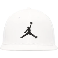 Men's Jordan Brand White Pro Jumpman Snapback Hat