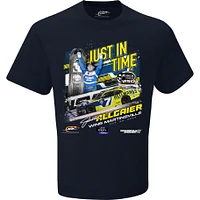 Men's JR Motorsports Official Team Apparel Black Justin Allgaier 2023 Dead On Tools 250 Race Winner T-Shirt