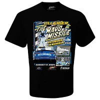 Men's JR Motorsports Official Team Apparel Black Justin Allgaier 2024 Xfinity Series Cabo Wabo 250 Race Winner T-Shirt