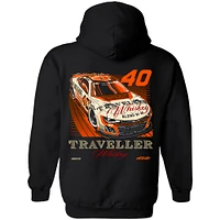 Men's JR Motorsports Official Team Apparel Black Justin Allgaier Traveller Whiskey Car Pullover Hoodie