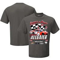 Men's JR Motorsports Official Team Apparel Charcoal Justin Allgaier Darlington Xfinity Series Race Win T-Shirt