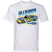 Men's JR Motorsports Official Team Apparel  White Justin Allgaier Hellmann's Car T-Shirt
