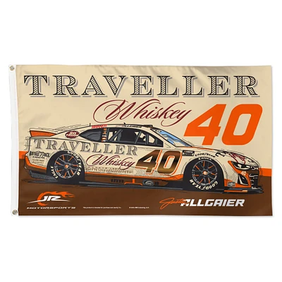 WinCraft Justin Allgaier Traveler Whisky 3' x 5' Drapeau de luxe unilatéral