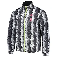 Men's adidas Black Juventus 2022/23 On-Field Team Logo Anthem Reversible Full-Zip Jacket
