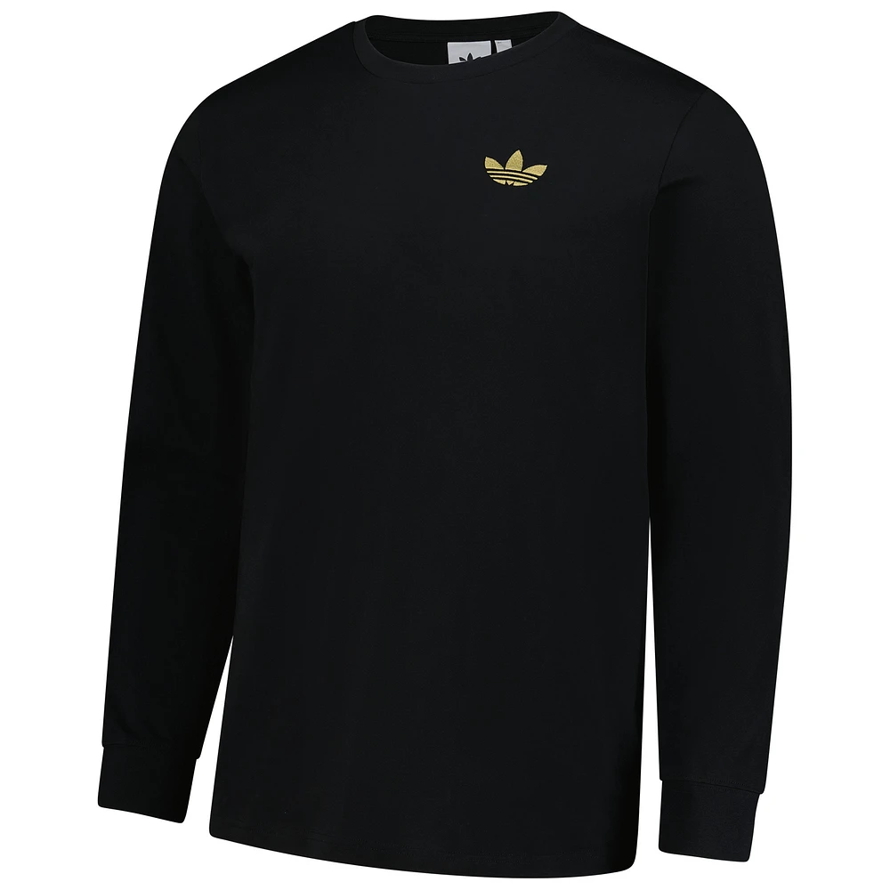 Men's adidas Black Juventus Culturewear Long Sleeve T-Shirt