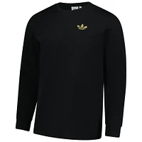 Men's adidas Black Juventus Culturewear Long Sleeve T-Shirt