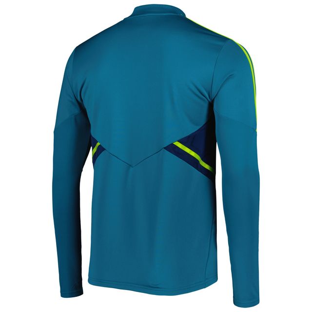 Haut d'entraînement adidas bleu sarcelle Juventus Team AEROREADY pour homme