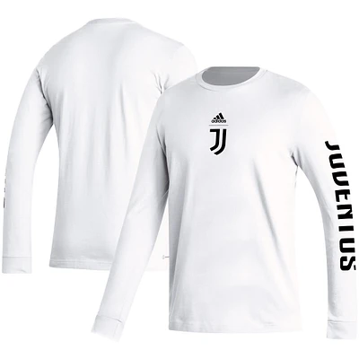 T-shirt à manches longues adidas Juventus Team Crest pour hommes