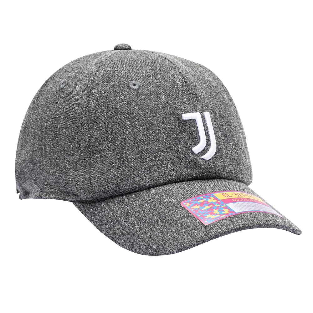 Men's Heather Black Juventus Berkeley Classic Adjustable Hat
