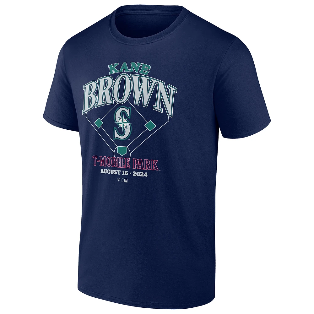 Men's Fanatics Navy Kane Brown x Seattle Mariners T-Shirt