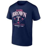 T-shirt fanatiques bleu marine Kane Brown x Texas Rangers pour hommes