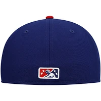 Men's New Era Royal Kannapolis Cannon Ballers Authentic Collection Road 59FIFTY Fitted Hat