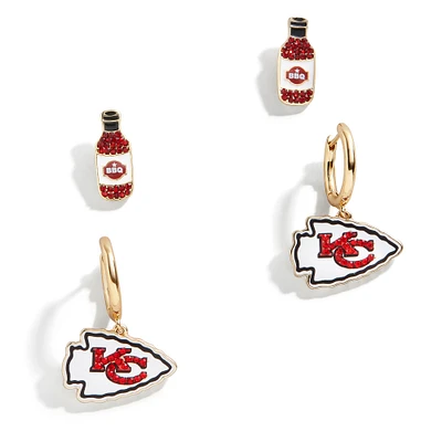 Lot de deux boucles d'oreilles BaubleBar Kansas City Chiefs