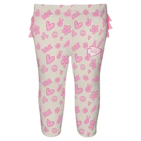 Girls Newborn & Infant White Kansas City Chiefs All The Love 2 Piece Bodysuit and Pants Set