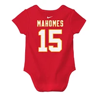 Infant Nike Patrick Mahomes Red Kansas City Chiefs  Player Name & Number Bodysuit