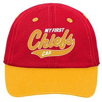 Casquette flexible My First Tail Sweep Slouch Flex des Chiefs de Kansas City pour bébé, rouge/or