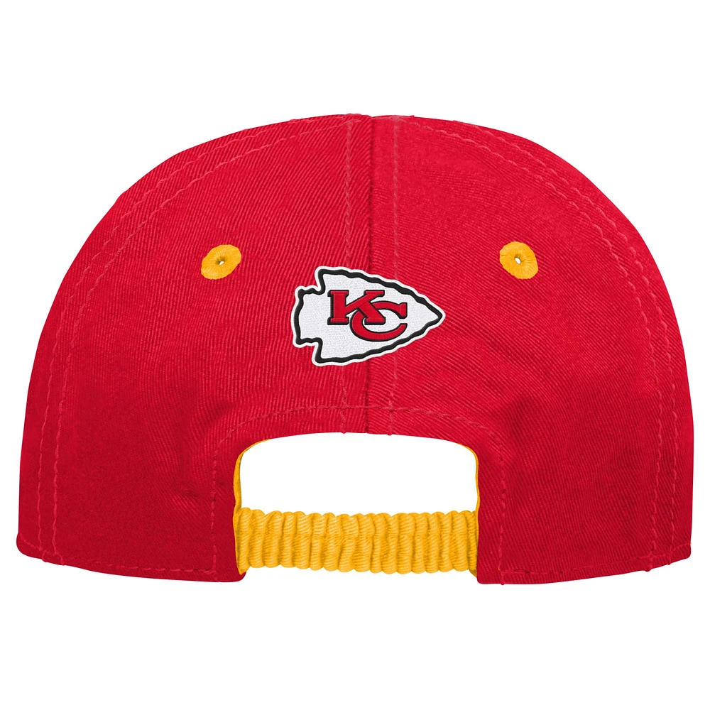Casquette flexible My First Tail Sweep Slouch Flex des Chiefs de Kansas City pour bébé, rouge/or