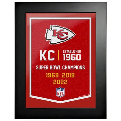Kansas City Chiefs - 12'' x 16'' Empire Framed Art