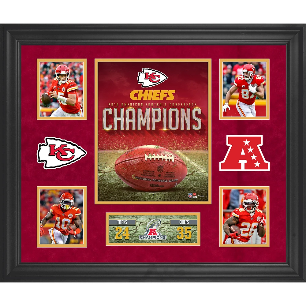 Kansas City Chiefs Framed 20" x 24" AFC Champions Collage